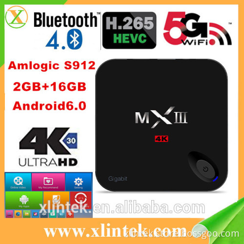 2017 Newest 2GB RAM android6.0 wireless TV box MXIII H96 pro Kodi 17.0 HD 4K Porn Video TV Box MXIII-G
